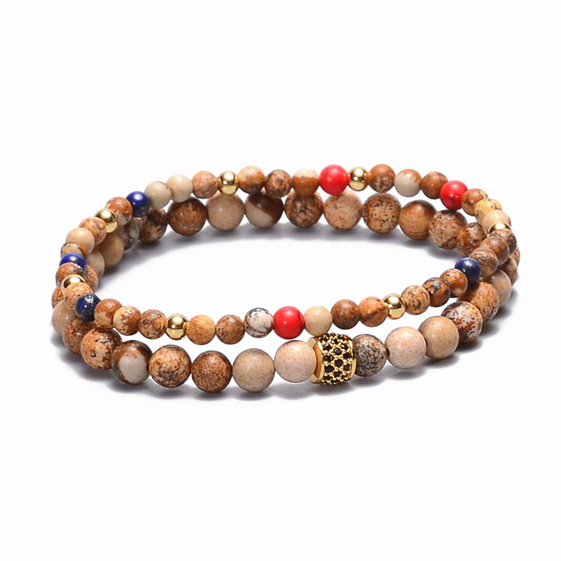 2021 new natural stone charm bracelets with titanium steel gold beads bracelets for women men jewelry pulseira masculinabracelets, Golden;silver
2021 new natural stone charm bracelets with titanium steel gold beads bracelets for women men jewelry pulseira masculinabracelets, Golden;silver