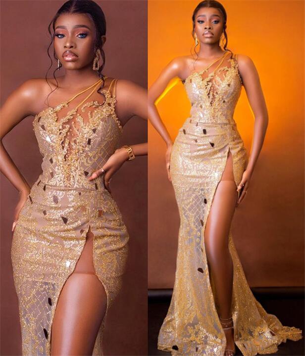 2021 Plus Size Arabic Aso Ebi Gold Mermaid Sparkly Prom Dresses Lace Beaded Crystals Evening Formal Party Second Reception Gowns Dress ZJ223, Champagne
2021 Plus Size Arabic Aso Ebi Gold Mermaid Sparkly Prom Dresses Lace Beaded Crystals Evening Formal Party Second Reception Gowns Dress ZJ223, Champagne
