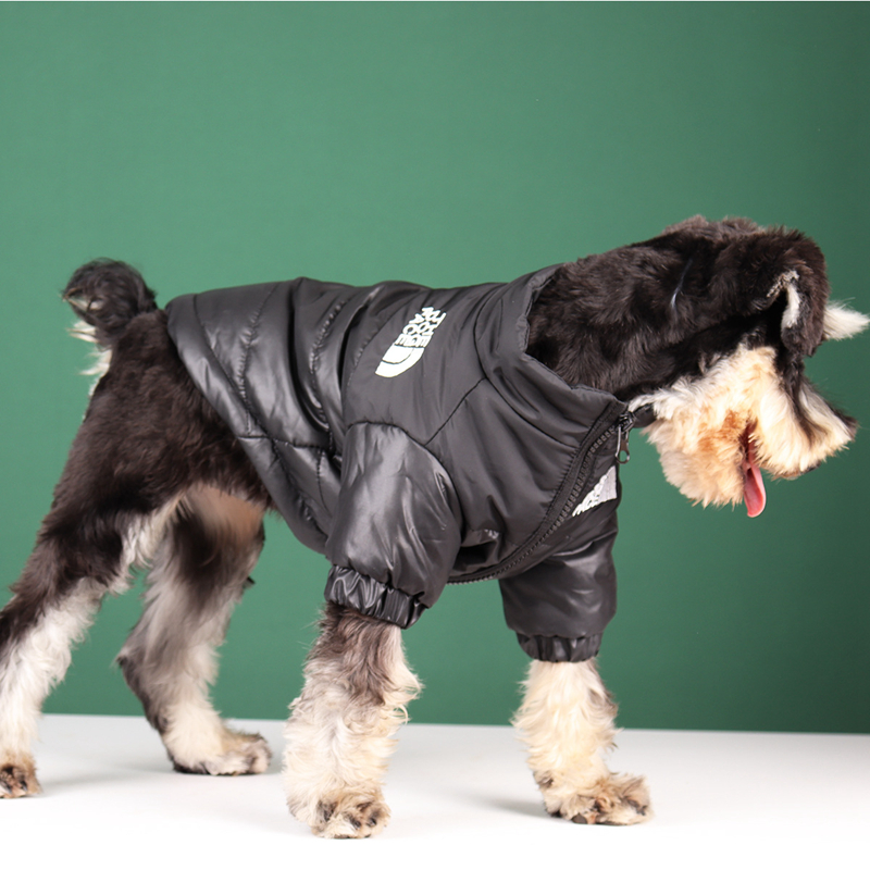 free shipping Warm Dogs ets The Face Designer Dog Apparel Winter Thick Windproof Pets Clothes for Small Medium and Large Doggy Schnauzer French Bulldo