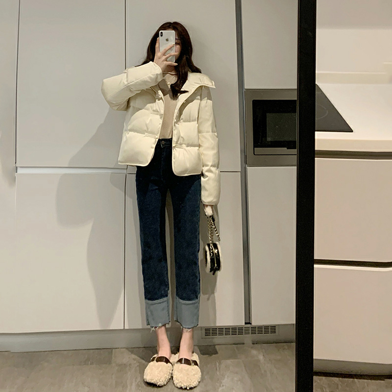 Kog546 Blue High Waist Jeans Women Straight Loose Ins Qiu Dong Han Edition Joker Show Elastic Restoring Ancient Ways Of L