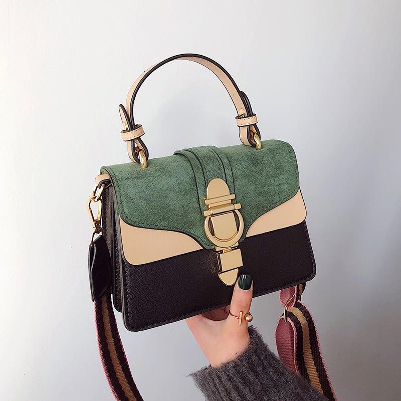 Women's Bag PU Leather Shoulder Frosted Handbag Fashion Lock Hit Color Single Messenger Cross Body, Green
Women's Bag PU Leather Shoulder Frosted Handbag Fashion Lock Hit Color Single Messenger Cross Body, Green