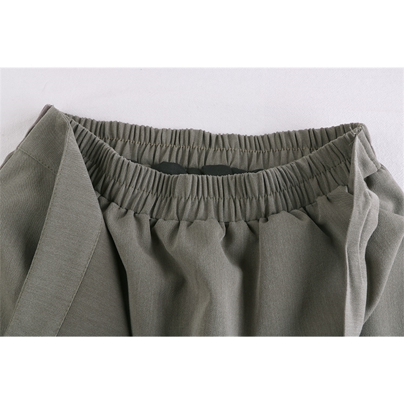 Nomikuma Korean Buttons Irregular Patchwork Women Skirt Bow Tie Stretch High Waist Skirts Causal Spring Autumn New Faldas 6E333 210427