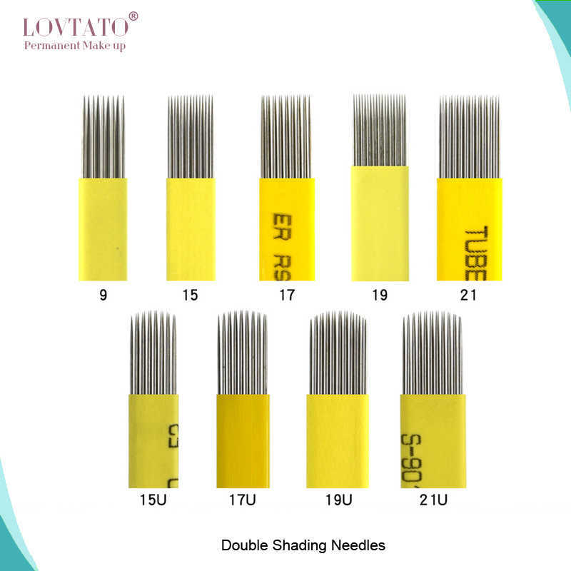 Double Shading Needle Microblading Shade Blade Tattoo Needles DOUBLE-ROW Fog Brow 3D Eyebrow blades aiguille agujas tattoos50pcs 210608
Double Shading Needle Microblading Shade Blade Tattoo Needles DOUBLE-ROW Fog Brow 3D Eyebrow blades aiguille agujas tattoos50pcs 210608