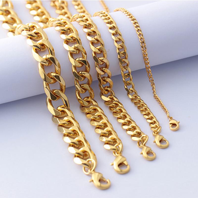 Link, Chain Drop Cuban Link Bracelets For Men Silver/Black/Gold Stainless Steel Bracelet Male Hip Hop Jewelry 3/5/7/9/11mm
Link, Chain Drop Cuban Link Bracelets For Men Silver/Black/Gold Stainless Steel Bracelet Male Hip Hop Jewelry 3/5/7/9/11mm