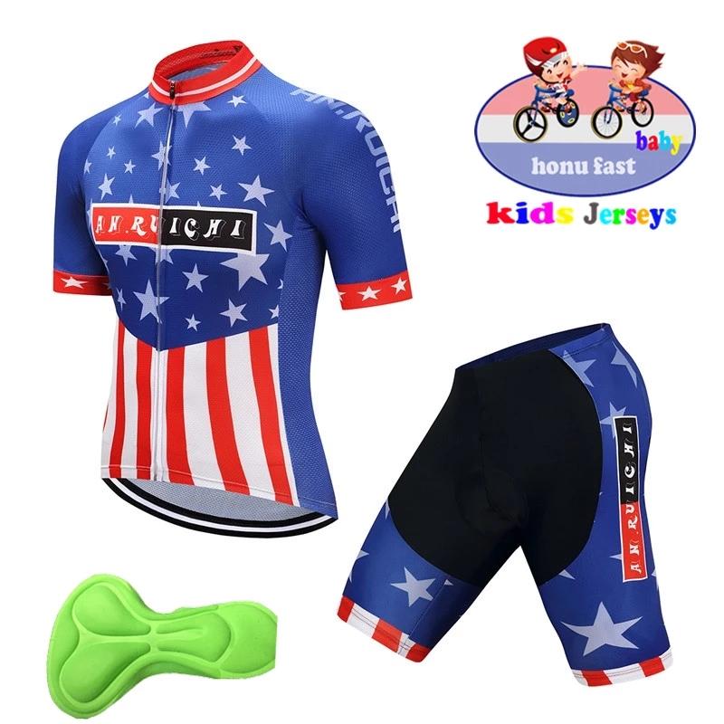 Boys Summer Short-sleeved Cycling Jerseys Professional Team Custom Children's Mountain Bike Riding Ropa Ciclismo Sportswear Racing Sets, Black;blue
Boys Summer Short-sleeved Cycling Jerseys Professional Team Custom Children's Mountain Bike Riding Ropa Ciclismo Sportswear Racing Sets, Black;blue
