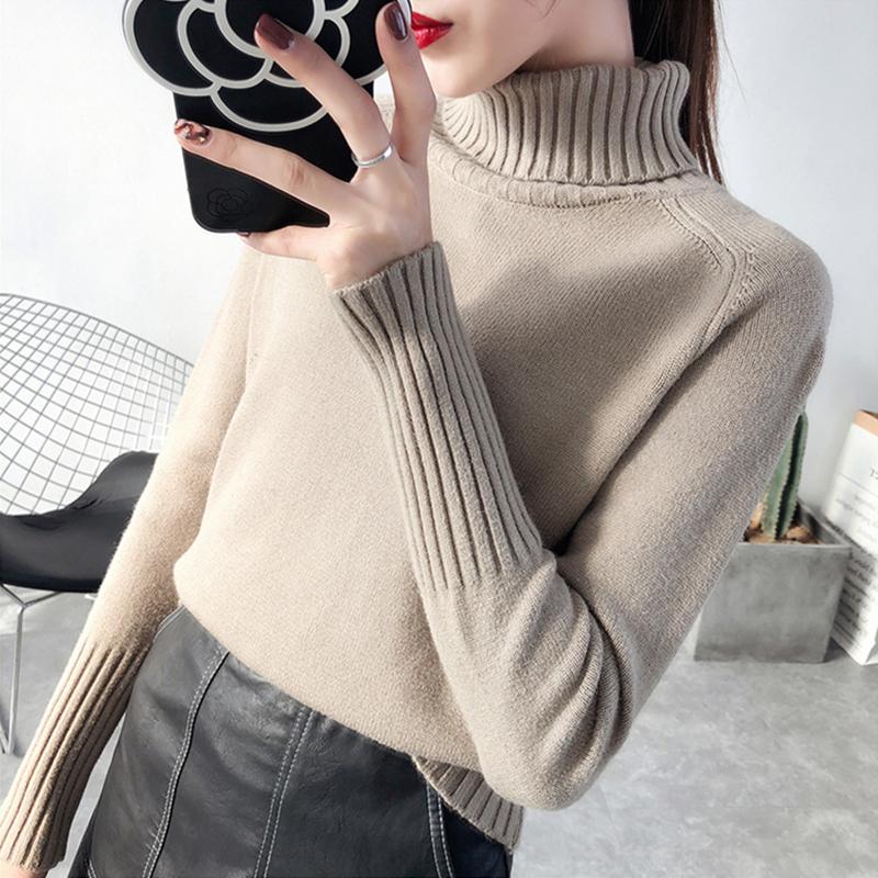 Women' Sweaters 2021 Women Casual Loose Sweater Autumn Winter Turtleneck Knitted Jumpers Short Long Sleeve Crocheted Pullovers Streetwear, Gray
Women' Sweaters 2021 Women Casual Loose Sweater Autumn Winter Turtleneck Knitted Jumpers Short Long Sleeve Crocheted Pullovers Streetwear, Gray