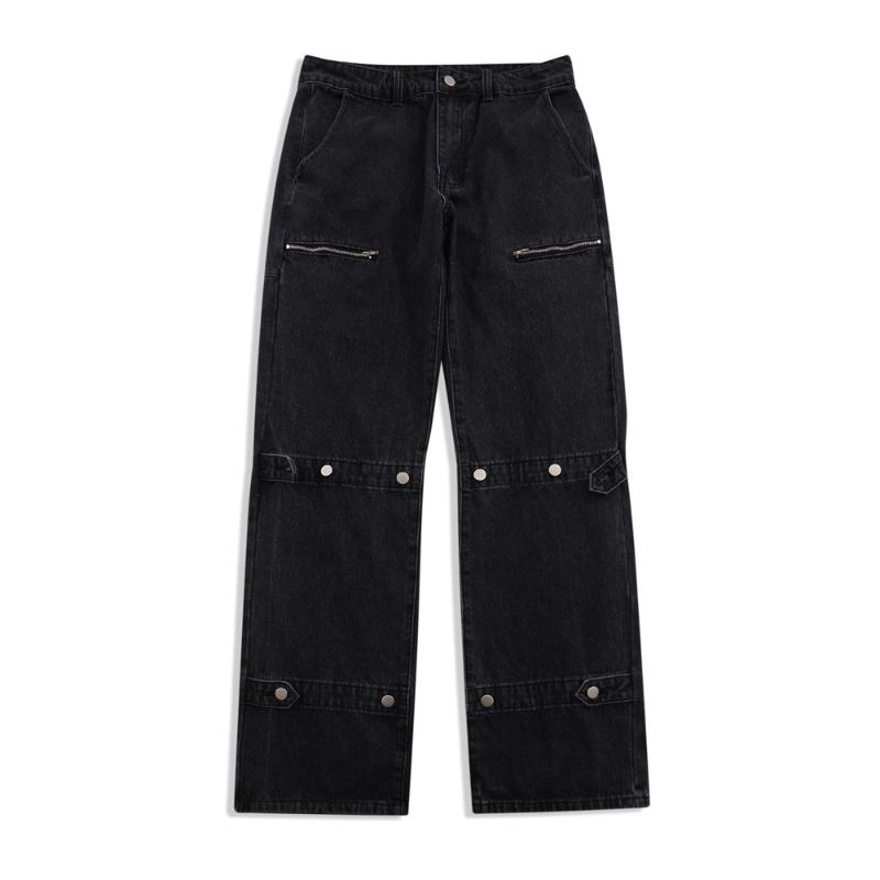 Men's Jeans Eukaaru Washed Vintage Men Hip Hop Baggy Streetwear Fashion Pants Button Decorative Loose Straight Oversize Trousers, Black
Men's Jeans Eukaaru Washed Vintage Men Hip Hop Baggy Streetwear Fashion Pants Button Decorative Loose Straight Oversize Trousers, Black