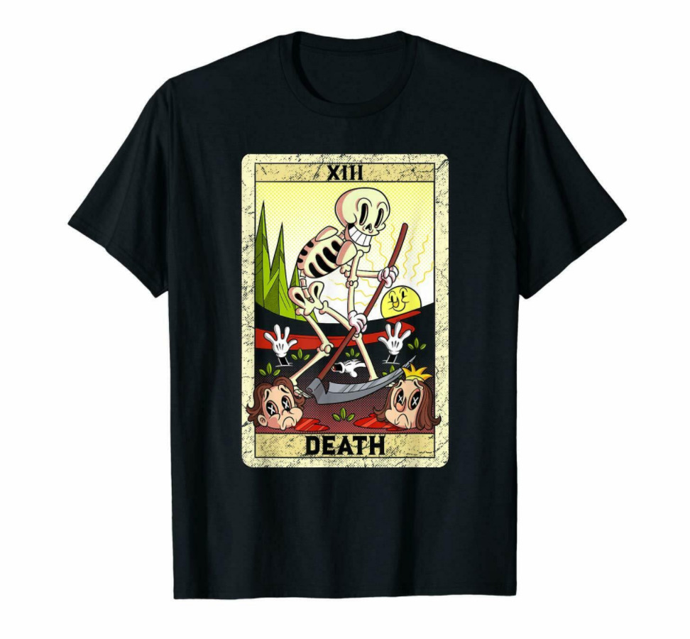R1 Grim Reaper Death Funny Tarot Card Number XVII Vintage Black T-Shirt S-6XL, White;black
R1 Grim Reaper Death Funny Tarot Card Number XVII Vintage Black T-Shirt S-6XL, White;black