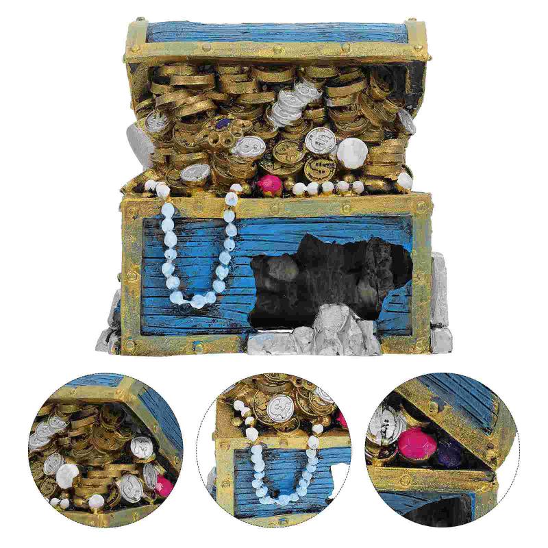 Decorations 1Pc Aquarium Landscaping Decoration Fake Resin Treasure Box Fish Tank Decor #h5
Decorations 1Pc Aquarium Landscaping Decoration Fake Resin Treasure Box Fish Tank Decor #h5