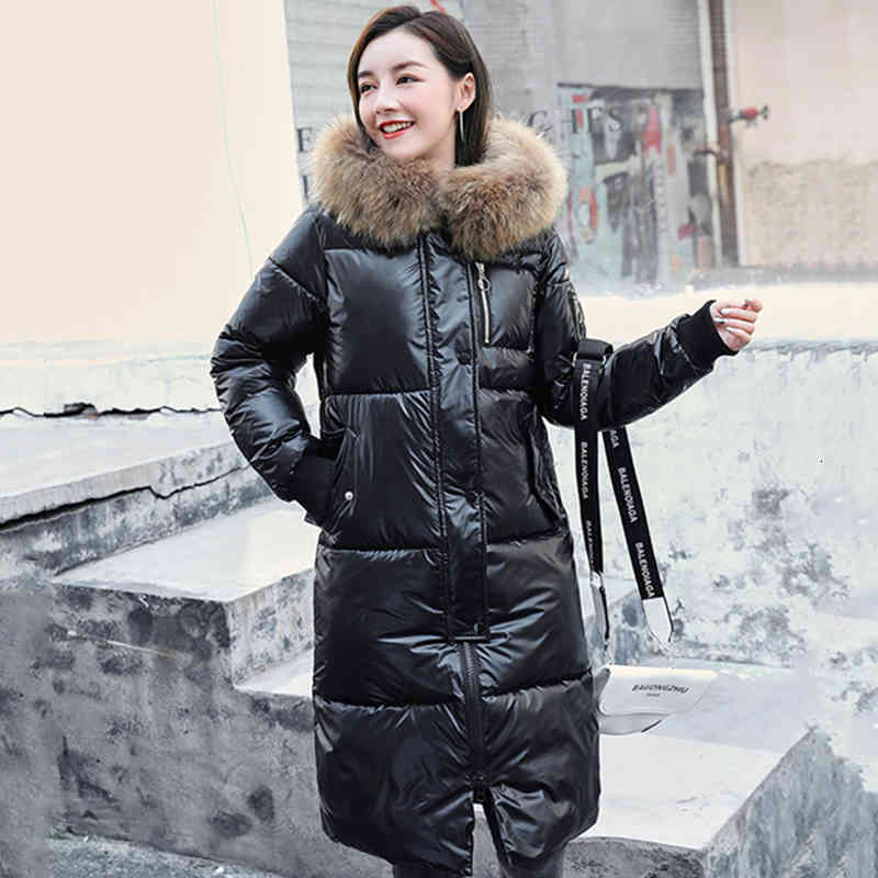 Women's 2021 Winter Down Jackets Plus Size Shiny Long Overcoat Female Hooded with Fur Collar Korean Style Thick Coats Ladies, Black
Women's 2021 Winter Down Jackets Plus Size Shiny Long Overcoat Female Hooded with Fur Collar Korean Style Thick Coats Ladies, Black