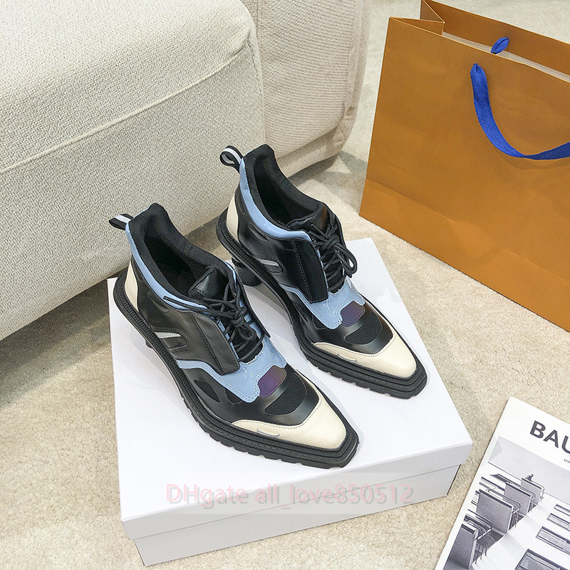Shaped horns with pointed toe high-heeled short boots fashion all-match color matching lace-up women's leather shoes black 35-40
Shaped horns with pointed toe high-heeled short boots fashion all-match color matching lace-up women's leather shoes black 35-40