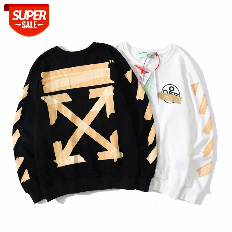 ss OW hot stamping tape paint gold arrow printing sweater pullover loose men and women long sleeves #9L3F, Black
ss OW hot stamping tape paint gold arrow printing sweater pullover loose men and women long sleeves #9L3F, Black