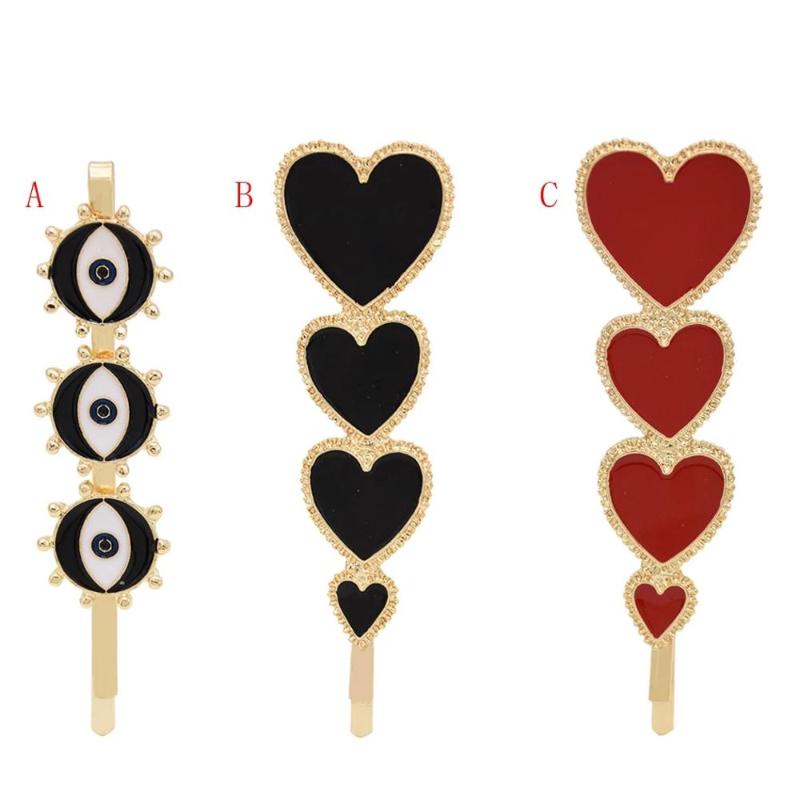 Hair Clips & Barrettes 2021 Vintage Bohemian Style Red White Black Metal Heart Eyes For Women Accessories Barrette Hairpins Jewelry, Golden;silver
Hair Clips & Barrettes 2021 Vintage Bohemian Style Red White Black Metal Heart Eyes For Women Accessories Barrette Hairpins Jewelry, Golden;silver