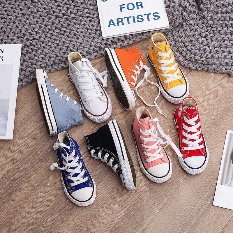 2021 Spring New Fashion Canvas Shoes Baby Shoes Children Sneakers Girls Sneakers Boys Sneakers Size 20-38 P0830