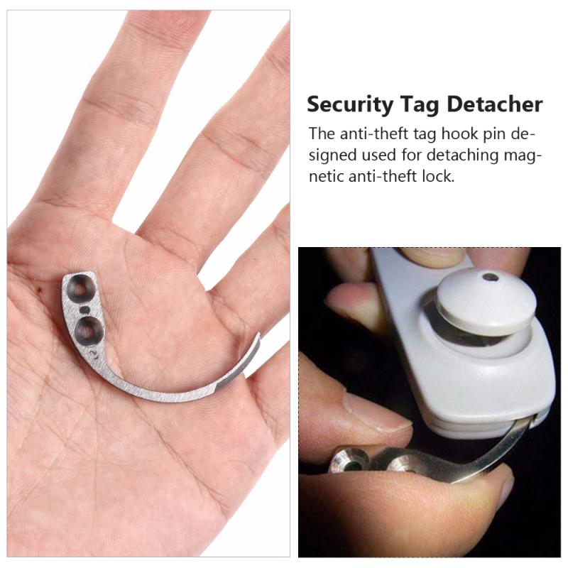 Hooks Rails 3 Pcs Stainless Steel AntiTheft Tag Hook Pin Opener Key Clothes Alarm Remover7146479