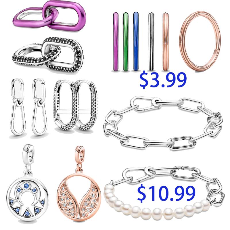 Other 2021 Me Ring 925 Sterling Silver Bead Round Connector Charm Double Bangle Fit Original Link Chain Bracelet Jewelry
Other 2021 Me Ring 925 Sterling Silver Bead Round Connector Charm Double Bangle Fit Original Link Chain Bracelet Jewelry
