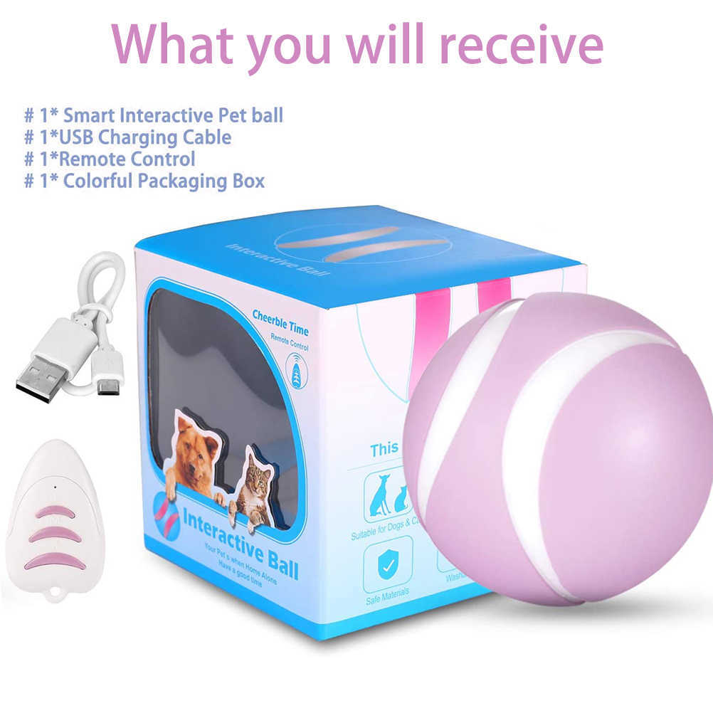 Pet Dog Smart Interactive Balls USB Rechargeable Pet Balls Toy Durable Safety Pet Automatic Remote Control Balls Toy accessories H0830
Pet Dog Smart Interactive Balls USB Rechargeable Pet Balls Toy Durable Safety Pet Automatic Remote Control Balls Toy accessories H0830