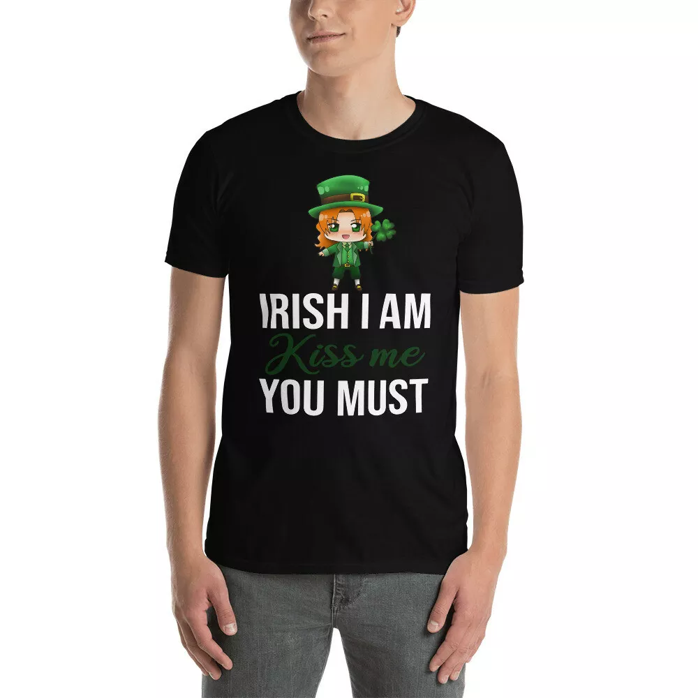 Irish I Am Kiss Me You Must Funny St Patrick's Day Irish Leprechaun T-Shirt, White;black
Irish I Am Kiss Me You Must Funny St Patrick's Day Irish Leprechaun T-Shirt, White;black