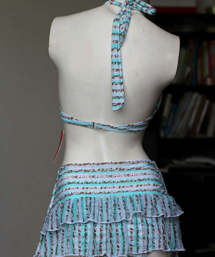 Sexy Bikini Swimsuit Big et Petite poitrine Femme Support en acier recueilli en trois pièces Superficielle Taille Triangl Triangl