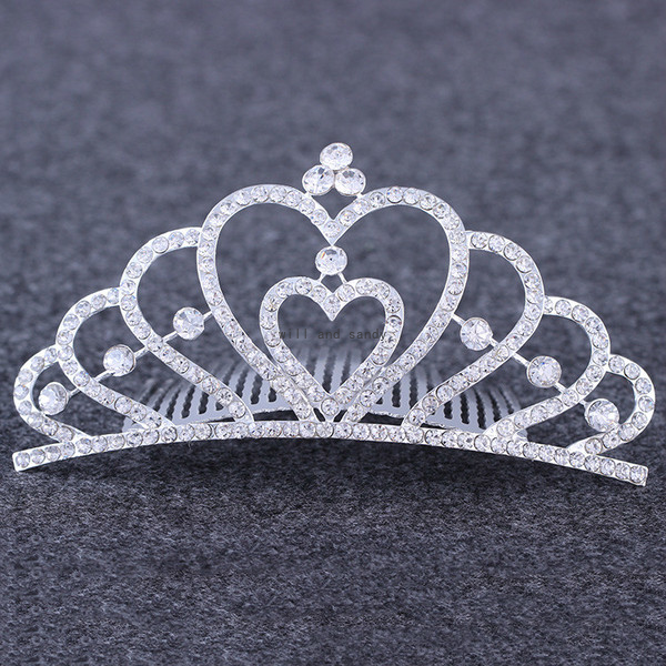 Pageant Party Wedding Birthday Crystal Bride Crown Tiara Comb Diamond Heart Crown Headband Headdress Fashion Jewelry Will and Sandy
Pageant Party Wedding Birthday Crystal Bride Crown Tiara Comb Diamond Heart Crown Headband Headdress Fashion Jewelry Will and Sandy