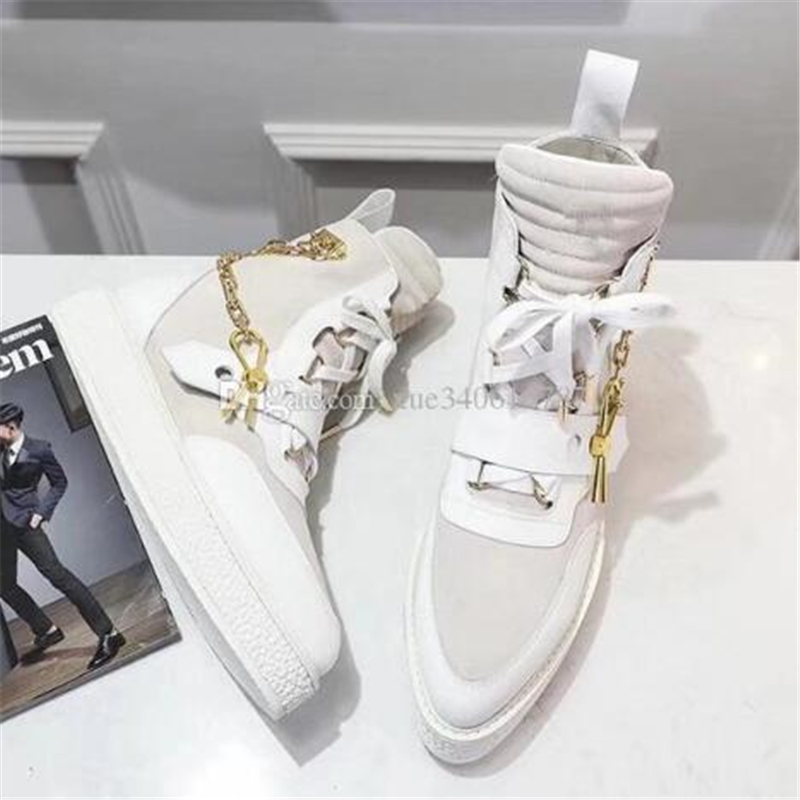 New arrival 2019 CREEPER ankle boots Women Men Latest designer boots Golden chain reaction sneakers decoration size 35-45 for lovers model
New arrival 2019 CREEPER ankle boots Women Men Latest designer boots Golden chain reaction sneakers decoration size 35-45 for lovers model