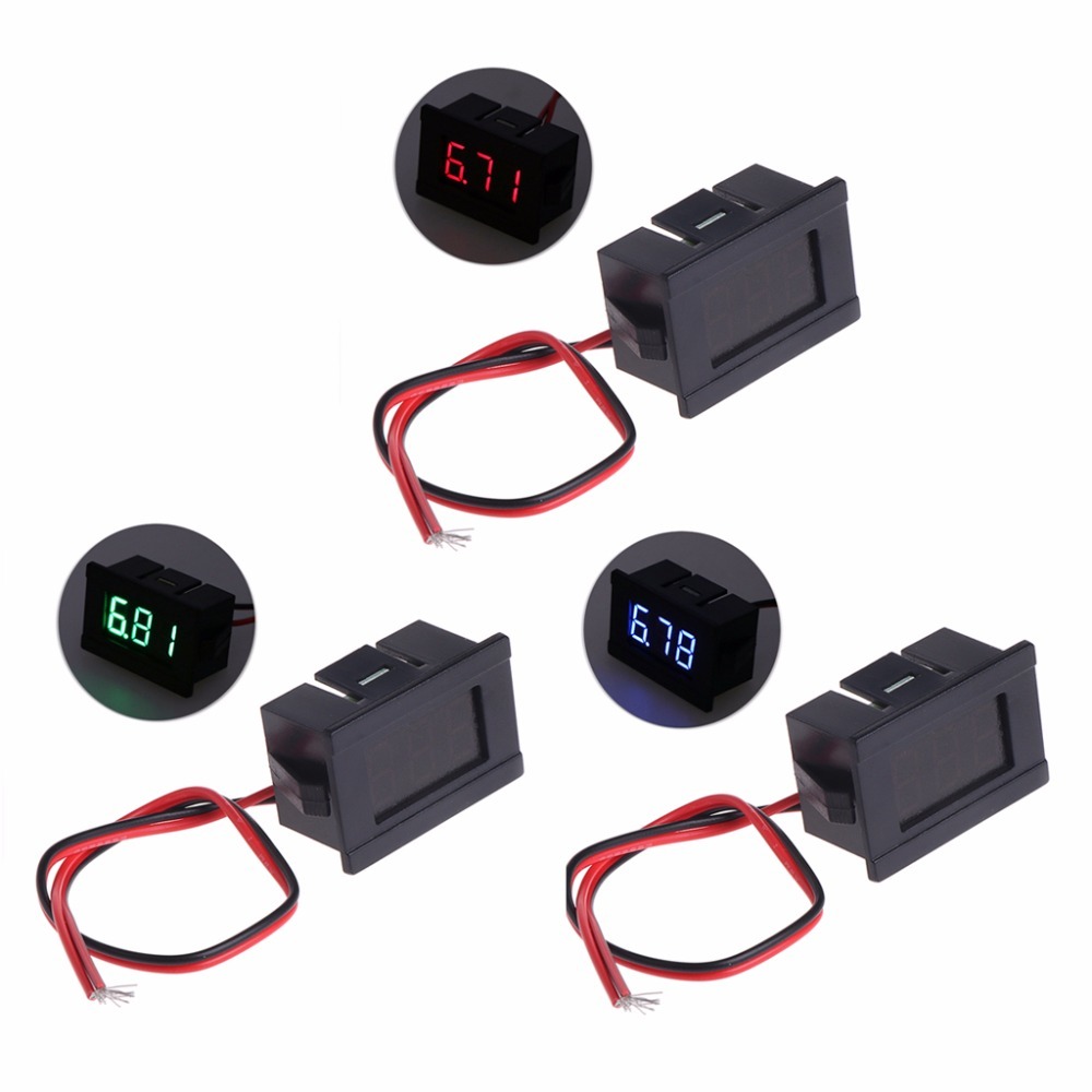 Dc 2 Wires 4.5-30V Mini Led Digital Display Voltimeter Voltage Panel Meter Tester Tool