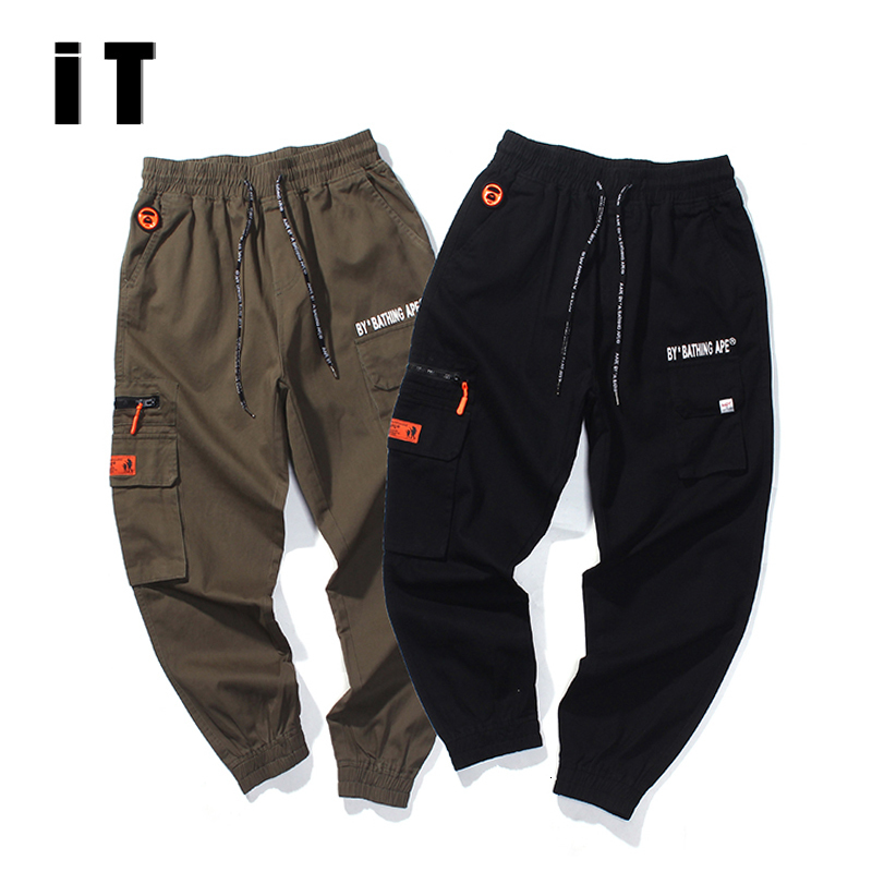 ape headman AAPE overalls men's fashion brand sports and leisure Capris Harlan Leggings students' versatile cloth pants women's, White;black
ape headman AAPE overalls men's fashion brand sports and leisure Capris Harlan Leggings students' versatile cloth pants women's, White;black