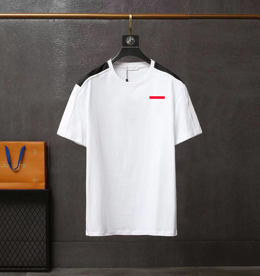 T shirts for men cotton luxury T-shirt round neck double thread spring summer loose trend short sleeve male clothing, White;black
T shirts for men cotton luxury T-shirt round neck double thread spring summer loose trend short sleeve male clothing, White;black