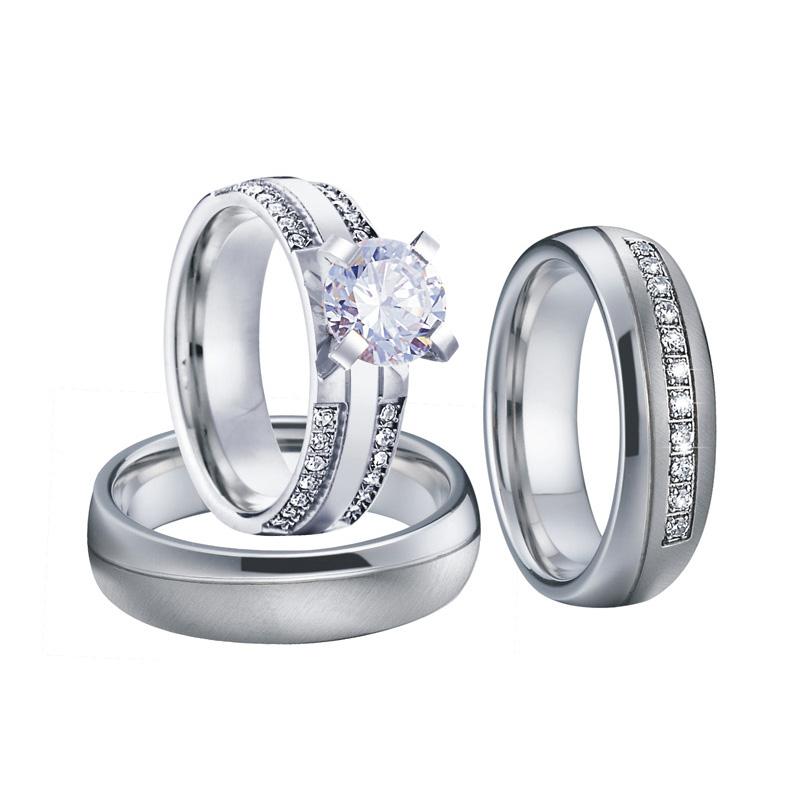 Wedding Rings Latest 3pcs Love Couple Engagement Set For Men And Women Silver Color Promise Proposal Ring Marriage Anniversary
Wedding Rings Latest 3pcs Love Couple Engagement Set For Men And Women Silver Color Promise Proposal Ring Marriage Anniversary