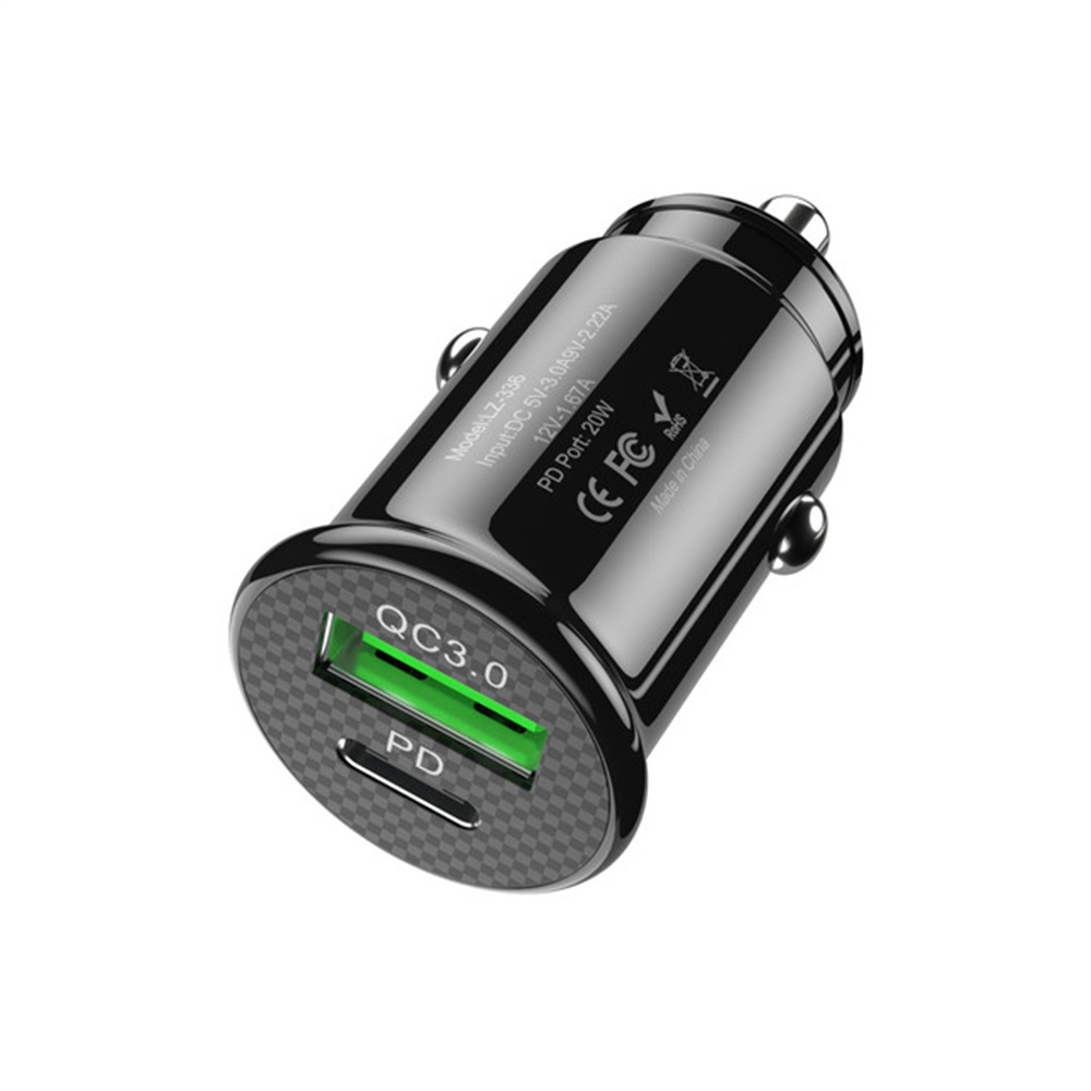 20W Dual Ports Fast Quick Charging PD USB-C Type c Car Charger power Adapter Chargers For Ipad Air Mini Iphone 12 13 Pro Max Samsung tablet pc mp3