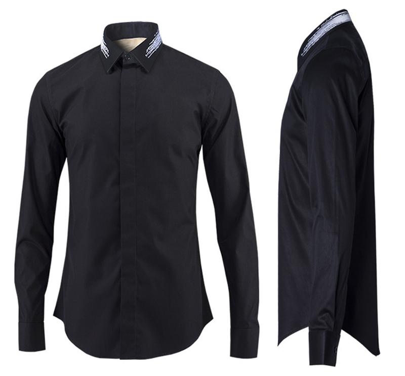 Minglu Men Shirt Design Mens Dress Shirts Slim Fit Long Sleeve Chemise Homme Formal Social Plus Size 4XL Men's Casual