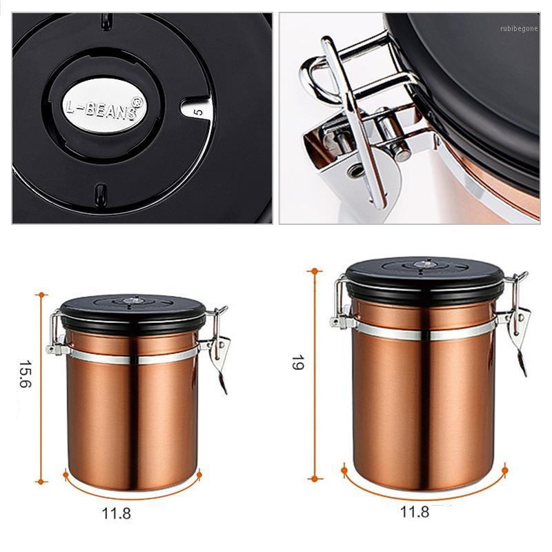 Storage Bottles & Jars 1.8L Sealed Tank Stainless Steel Moisture-proof Coffee Bean Milk Powder Jar Tea Can Pot With Exhaust Valve Grains Box
Storage Bottles & Jars 1.8L Sealed Tank Stainless Steel Moisture-proof Coffee Bean Milk Powder Jar Tea Can Pot With Exhaust Valve Grains Box