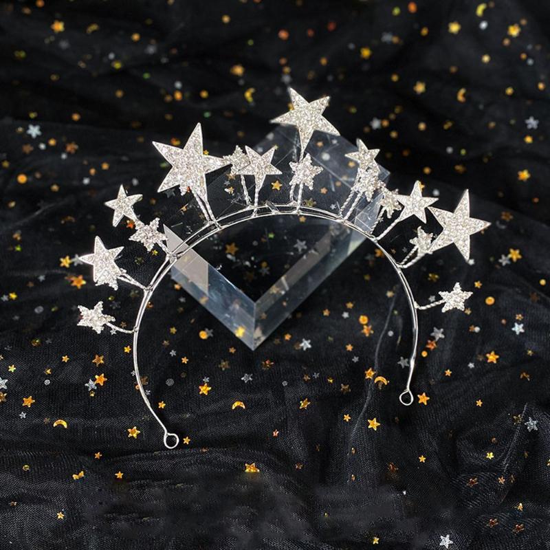 Hair Clips & Barrettes Cute Bridal Hairwear Fashion Jewelry Wedding Accessories Rhinestone Hairband Korean Style Crown Star Hoop, Golden;silver
Hair Clips & Barrettes Cute Bridal Hairwear Fashion Jewelry Wedding Accessories Rhinestone Hairband Korean Style Crown Star Hoop, Golden;silver