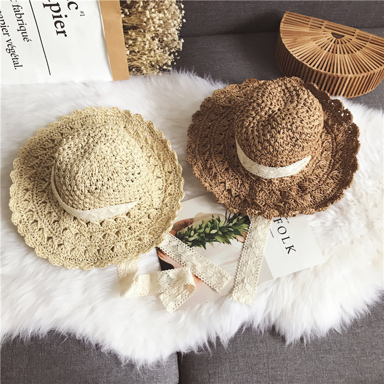 Handmade lace cut-out lace fresh lace straw hat for women's summer sunshade beach Big Brim Hat foldable, Lace beige
Handmade lace cut-out lace fresh lace straw hat for women's summer sunshade beach Big Brim Hat foldable, Lace beige