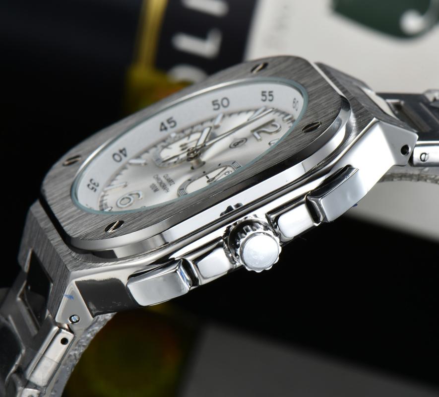 Wristwatches BR Model Sport Quartz Bell Luxury Multifunction Watch Business Full Stainless Steel Man Ross Square Wristwatch Gift
Wristwatches BR Model Sport Quartz Bell Luxury Multifunction Watch Business Full Stainless Steel Man Ross Square Wristwatch Gift