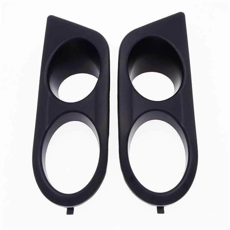 New Front Black Car Bumper Fog Light Covers Dual Hole Surround Air Duct High Quality ABS Auto Accessories For E46 M3 2001-2006