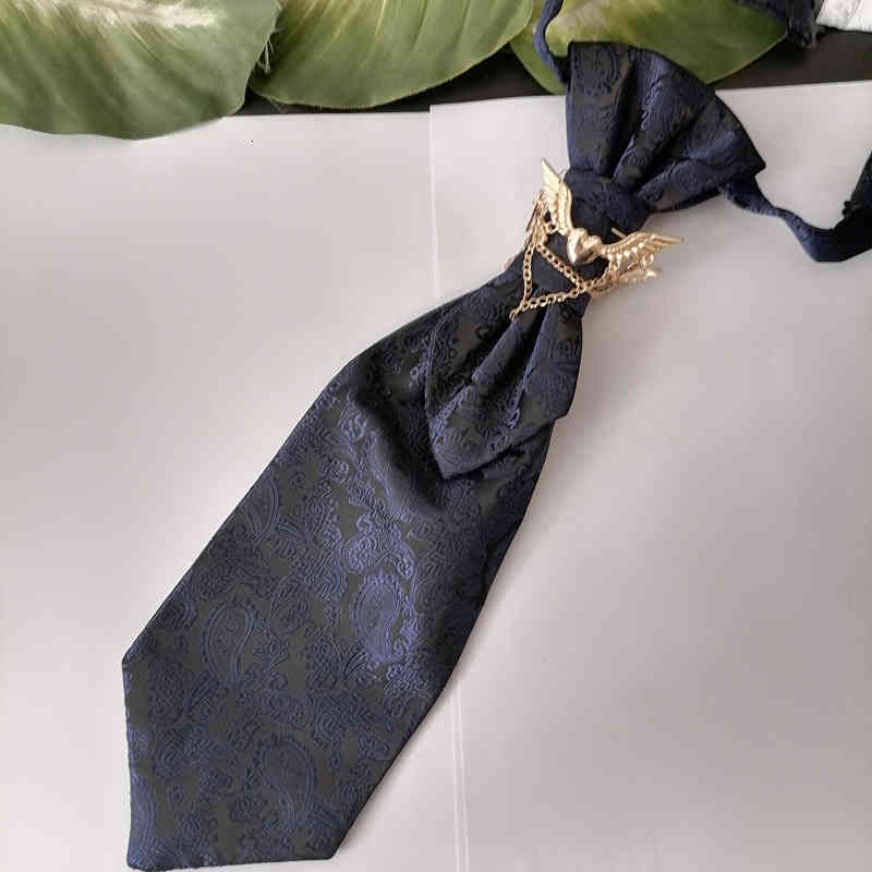 Necktie Scarf Corbata Snowflake White Hong Kong Knot Men's Suit Formal Accessories Bow Tie Wedding Dress Props Photographer Modeling