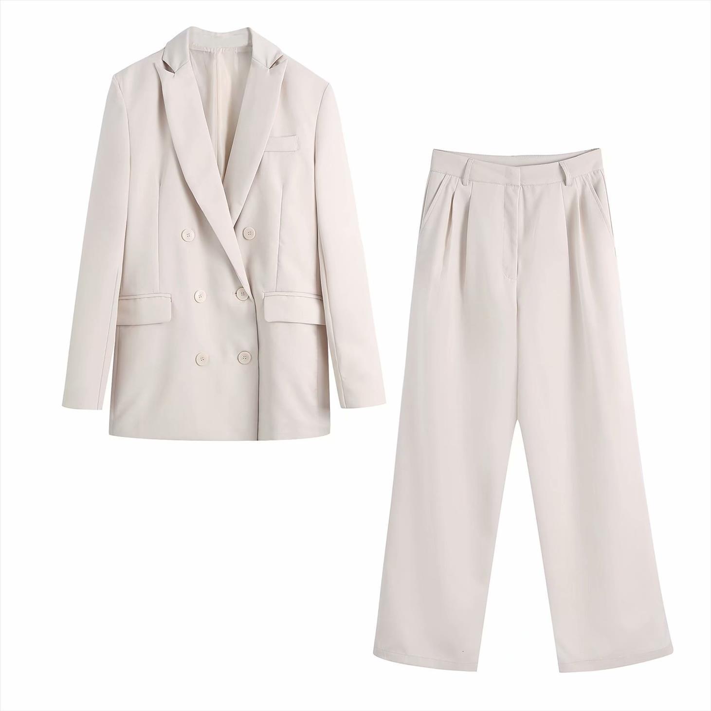 2 piece set suit womenpant blazer and trousers elegant high fashion casual chic office lady woman outfits, White
2 piece set suit womenpant blazer and trousers elegant high fashion casual chic office lady woman outfits, White