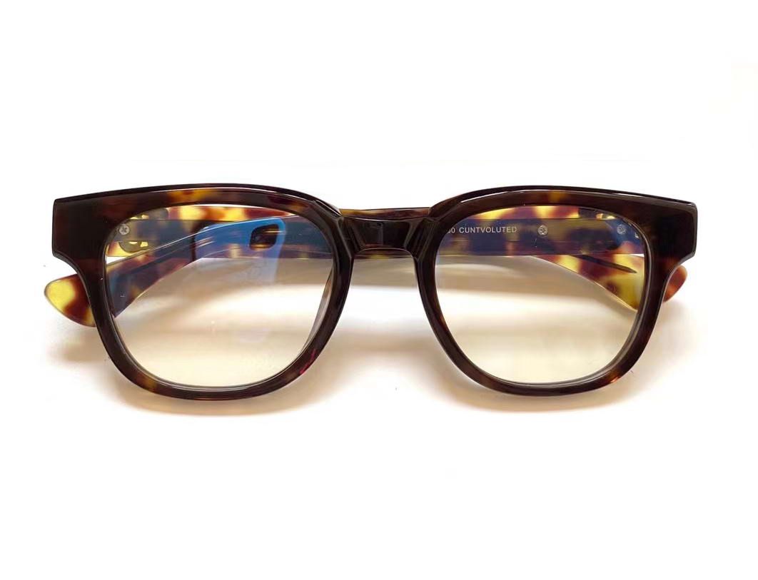 

Tortoise Eyeglasses Frame Clear Lens 50mm Men Fashion Sunglasses Frames Eyewear with Box