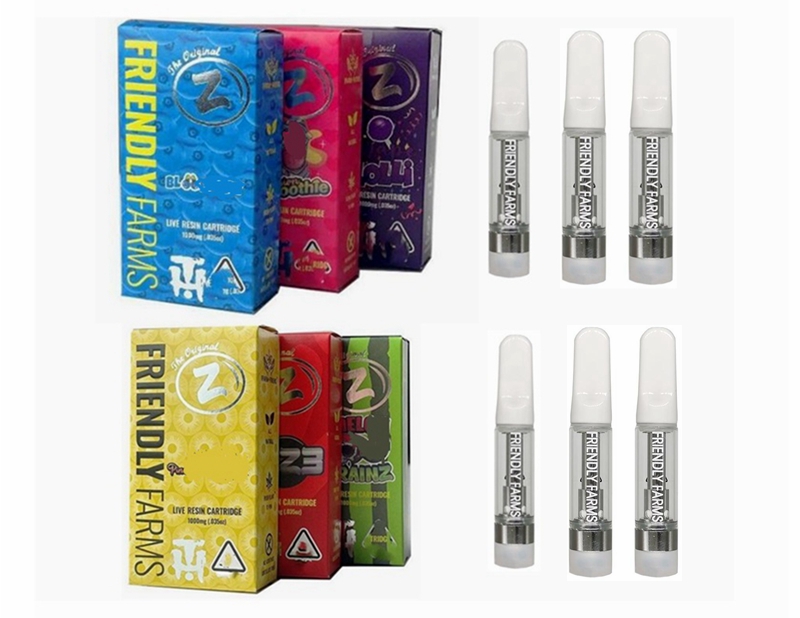 New Package Friendly Farms Cart Atomizers Ceramic Glass Tank 0.8 1.0ml Empty Cartridges Thick Oil Vape Carts Dab Pen Vaporizer white tip
New Package Friendly Farms Cart Atomizers Ceramic Glass Tank 0.8 1.0ml Empty Cartridges Thick Oil Vape Carts Dab Pen Vaporizer white tip