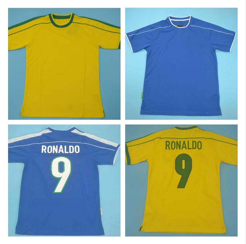 1998 Retro Soccer Jerseys home yellow Maillot Vintage 99 Classic Football Shirts Brasil Camisetas de Futbol #9 RONALDO #8 DUNGA
1998 Retro Soccer Jerseys home yellow Maillot Vintage 99 Classic Football Shirts Brasil Camisetas de Futbol #9 RONALDO #8 DUNGA