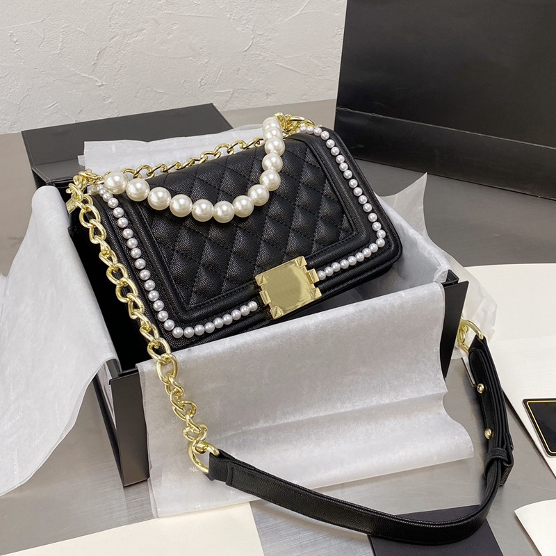 20SS Classic Designer Women Shoulder Bags Handbags Pearl Chain Fashion Genuine Leather Luxury Lady Large Shopping Bag C
20SS Classic Designer Women Shoulder Bags Handbags Pearl Chain Fashion Genuine Leather Luxury Lady Large Shopping Bag C