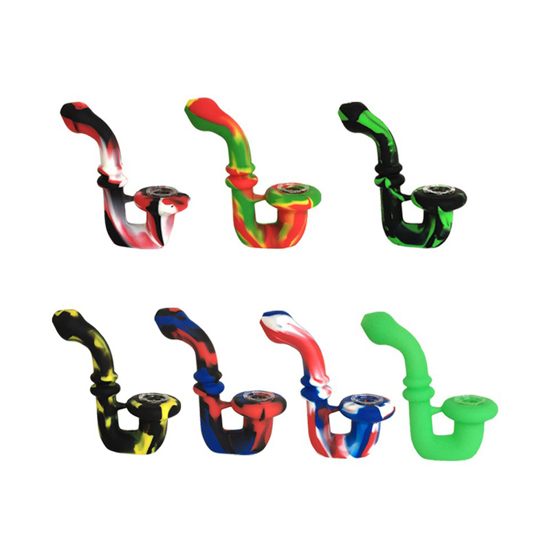 Silicone Hand Smoking Pipe with Glass Bowl Tobacco Pyrex Colorful Bong Bubbler Oil Burner Pipes MOQ 1 Piece
Silicone Hand Smoking Pipe with Glass Bowl Tobacco Pyrex Colorful Bong Bubbler Oil Burner Pipes MOQ 1 Piece