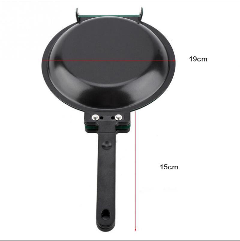 Double Side Grill Pan Non-stick Frying With Ceramic Pancake Maker Coating Flip Household Kitchen Cookware Pans