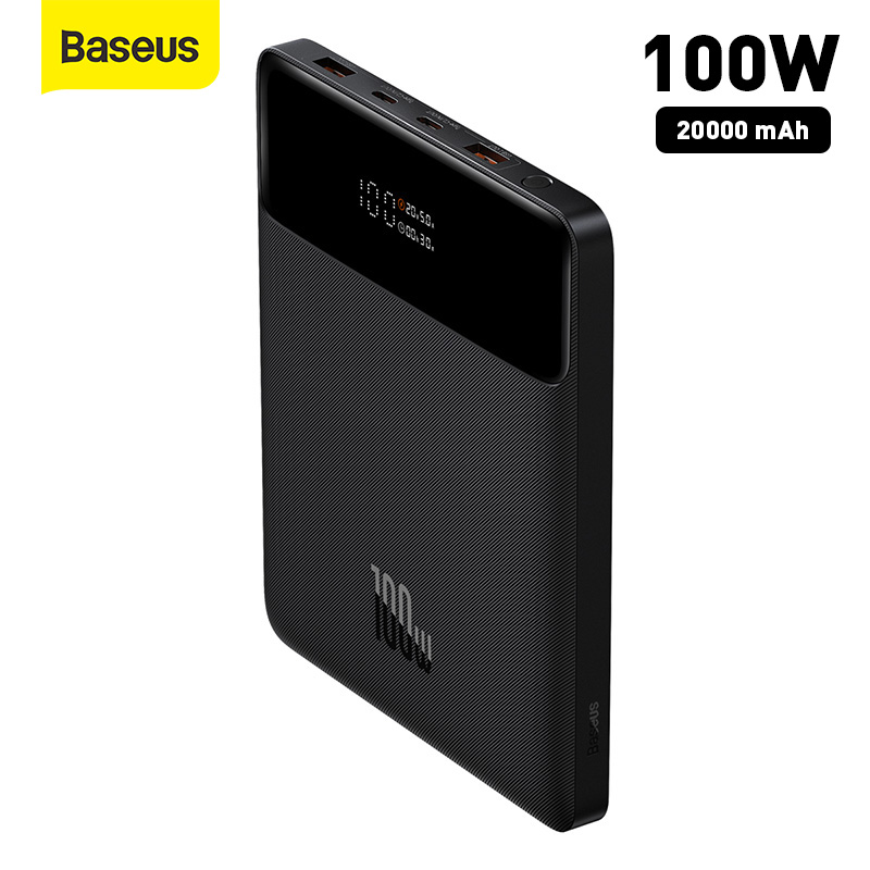 Baseus PD 100W Power Bank Fast Charging 20000mAh Digital Display Power Bank Portable External Battery For Laptops Mobile Phones
Baseus PD 100W Power Bank Fast Charging 20000mAh Digital Display Power Bank Portable External Battery For Laptops Mobile Phones