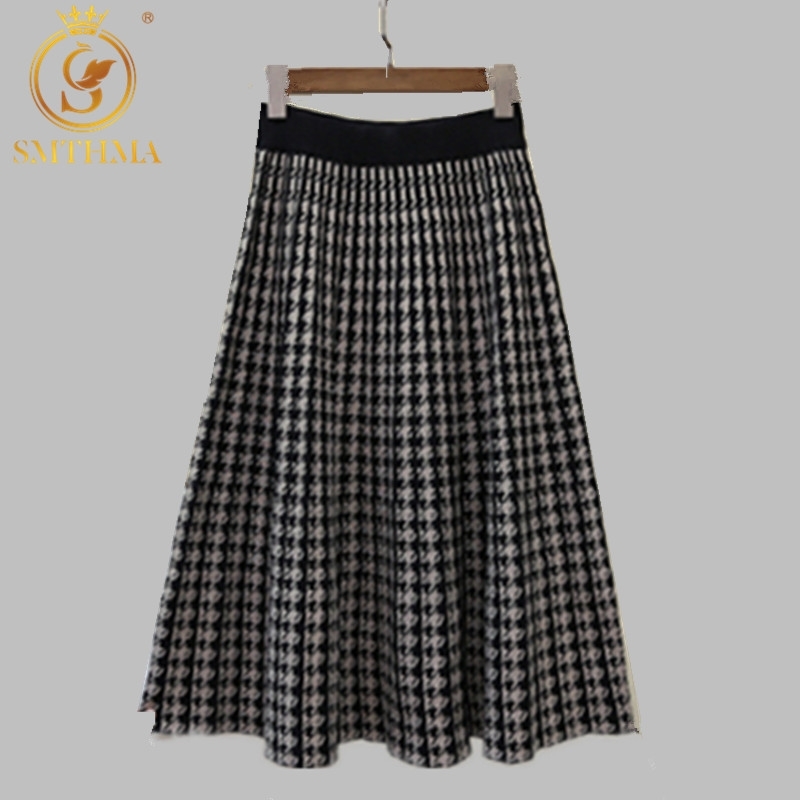 Autumn And Winter vintage stretch high waisted midi pleated Houndstooth printed knitted skirt for women Runway skirts 210520, Photo color
Autumn And Winter vintage stretch high waisted midi pleated Houndstooth printed knitted skirt for women Runway skirts 210520, Photo color