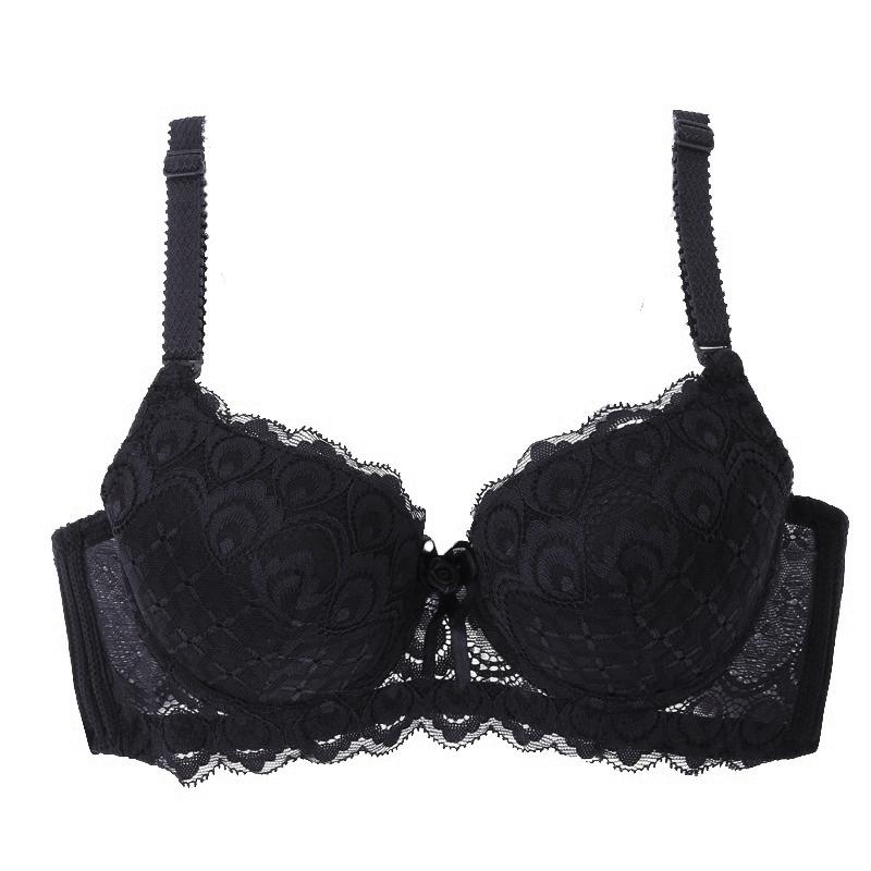 Women Lace Push Up Embroidered Bow Solid Color 3/4 Cup Bras Ladies Underwear Underwire Brassiere, Qz
Women Lace Push Up Embroidered Bow Solid Color 3/4 Cup Bras Ladies Underwear Underwire Brassiere, Qz