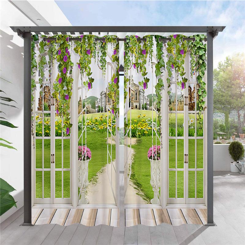 Curtain & Drapes 3D Printing Waterproof Outdoor For Garden Porch Patio Sun Room Rustproof Fade Resistant Wall, Pattern 2
Curtain & Drapes 3D Printing Waterproof Outdoor For Garden Porch Patio Sun Room Rustproof Fade Resistant Wall, Pattern 2