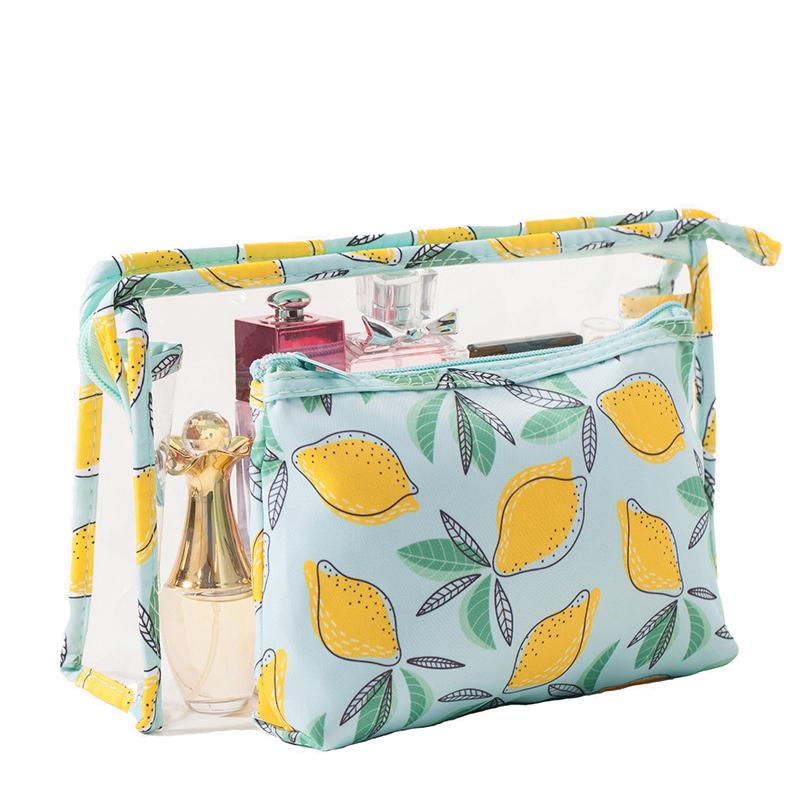 Wash Bag Transparent Printed Pattern Waterproof Cosmetic Soft Pvc 2 Piece Large Capacity Bath Storage Pouch Bags & Cases
Wash Bag Transparent Printed Pattern Waterproof Cosmetic Soft Pvc 2 Piece Large Capacity Bath Storage Pouch Bags & Cases