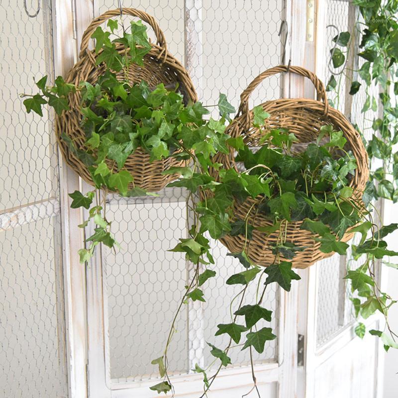 Storage Baskets Woven Hanging Rattan Basket Wicker For Planters Garden Wall Decoration Wall-mounted Rack
Storage Baskets Woven Hanging Rattan Basket Wicker For Planters Garden Wall Decoration Wall-mounted Rack